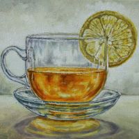 Tea I 30x40cm Oil on canvas